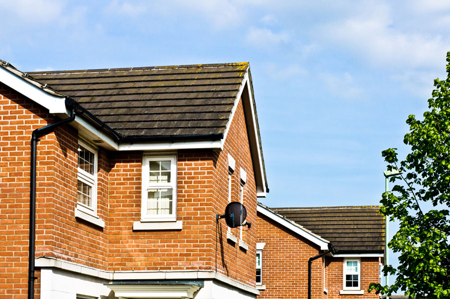 tops of houses in the new homes right to buy scheme